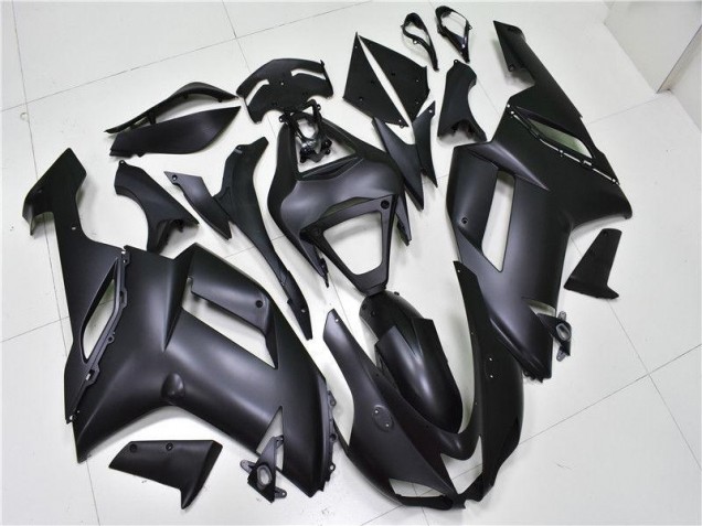 Matt Schwarz Kawasaki ZX6R 07-08 Motorrad Verkleidungen