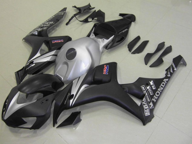 Matt Schwarz Silber Honda CBR 1000 RR 06-07 Motorrad Verkleidungen Matt Schwarz Silber Honda CBR 1000 RR 06-07 Motorrad Verkleidungen