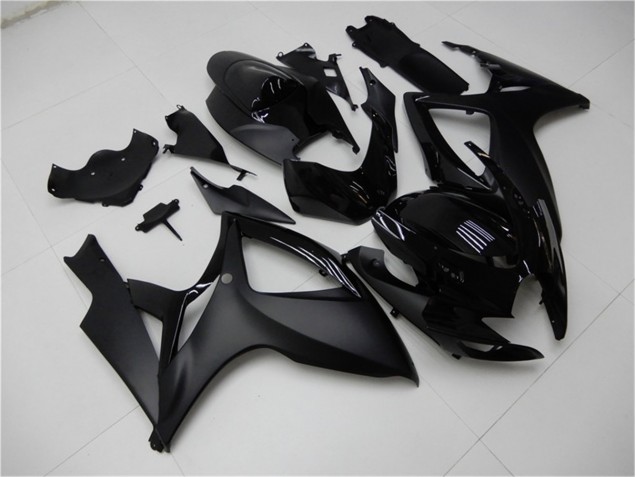 Matt Schwarz Suzuki GSXR 600 / 750 K6 06-07 Motorrad Verkleidungen Matt Schwarz Suzuki GSXR 600 / 750 K6 06-07 Motorrad Verkleidungen