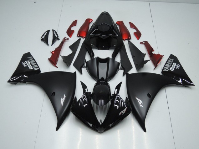 Matt Schwarz Yamaha R1 12-14 Motorrad Verkleidung