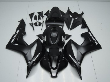 Matt Schwarz mit Weißem Aufkleber Honda CBR 600 RR 07-08 Motorrad Verkleidungen