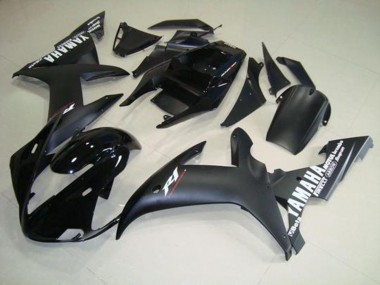 Matt SchwarzWeiß Yamaha R1 02-03 Motorrad Verkleidungen