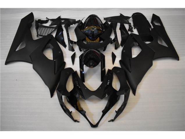Matt schwarz Glänzend Suzuki GSXR 1000 K5 05-06 Motorrad Verkleidungen Matt schwarz Glänzend Suzuki GSXR 1000 K5 05-06 Motorrad Verkleidungen