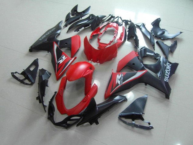Mattrotschwarz Suzuki GSXR 1000 K9 09-16 Motorrad Verkleidungen Mattrotschwarz Suzuki GSXR 1000 K9 09-16 Motorrad Verkleidungen