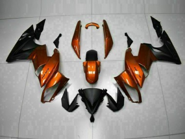 Orange Kawasaki EX650 09-11 Motorrad Verkleidungen