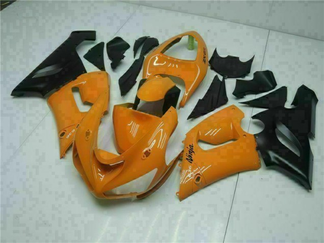 Orange Kawasaki ZX6R 05-06 Motorrad Verkleidungen Orange Kawasaki ZX6R 05-06 Motorrad Verkleidungen