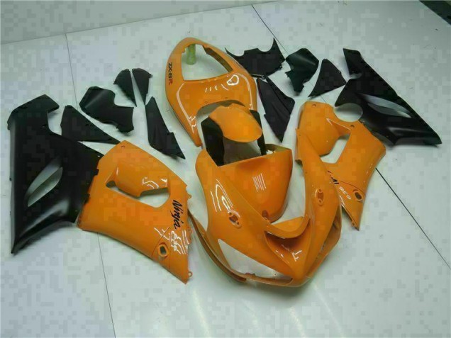 Orange Kawasaki ZX6R 05-06 Motorrad Verkleidungen Orange Kawasaki ZX6R 05-06 Motorrad Verkleidungen