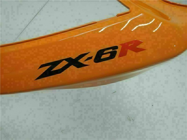 Orange Kawasaki ZX6R 05-06 Motorrad Verkleidungen Orange Kawasaki ZX6R 05-06 Motorrad Verkleidungen