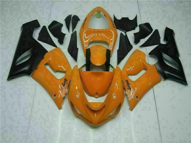Orange Kawasaki ZX6R 05-06 Motorrad Verkleidungen Orange Kawasaki ZX6R 05-06 Motorrad Verkleidungen