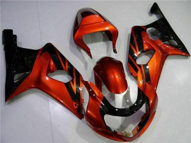 Orange Schwarz Suzuki GSXR 1000 K1 00-02 Motorrad Verkleidungen Orange Schwarz Suzuki GSXR 1000 K1 00-02 Motorrad Verkleidungen
