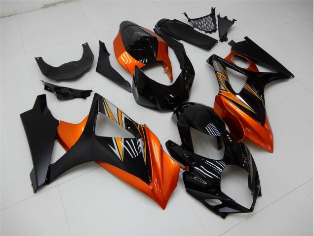 Orange Schwarz Suzuki GSXR 1000 K7 07-08 Motorrad Verkleidungen Orange Schwarz Suzuki GSXR 1000 K7 07-08 Motorrad Verkleidungen