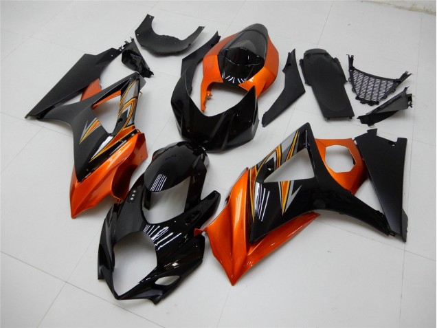 Orange Schwarz Suzuki GSXR 1000 K7 07-08 Motorrad Verkleidungen Orange Schwarz Suzuki GSXR 1000 K7 07-08 Motorrad Verkleidungen