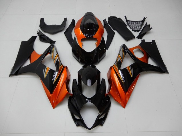 Orange Schwarz Suzuki GSXR 1000 K7 07-08 Motorrad Verkleidungen Orange Schwarz Suzuki GSXR 1000 K7 07-08 Motorrad Verkleidungen
