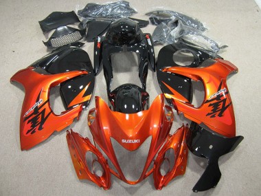 Orange Schwarz Suzuki GSXR 1300 Hayabusa 08-20 Motorrad Verkleidung