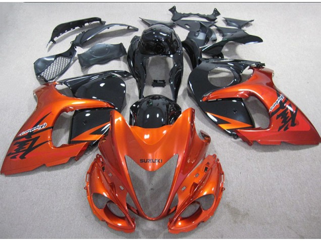 Orange Schwarz Suzuki GSXR 1300 Hayabusa 08-20 Motorrad Verkleidungen Orange Schwarz Suzuki GSXR 1300 Hayabusa 08-20 Motorrad Verkleidungen