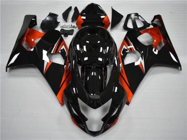 Orange Schwarz Suzuki GSXR 600 / 750 K4 04-05 Motorrad Verkleidungen