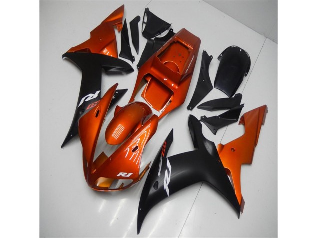Orange Schwarz Yamaha R1 02-03 Motorrad Verkleidungen Orange Schwarz Yamaha R1 02-03 Motorrad Verkleidungen