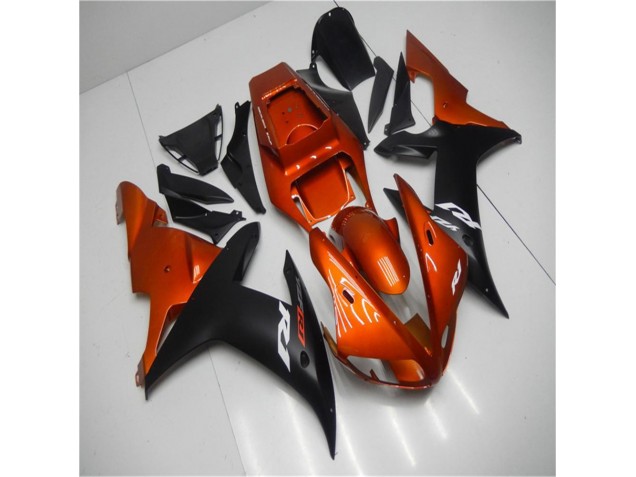 Orange Schwarz Yamaha R1 02-03 Motorrad Verkleidungen Orange Schwarz Yamaha R1 02-03 Motorrad Verkleidungen