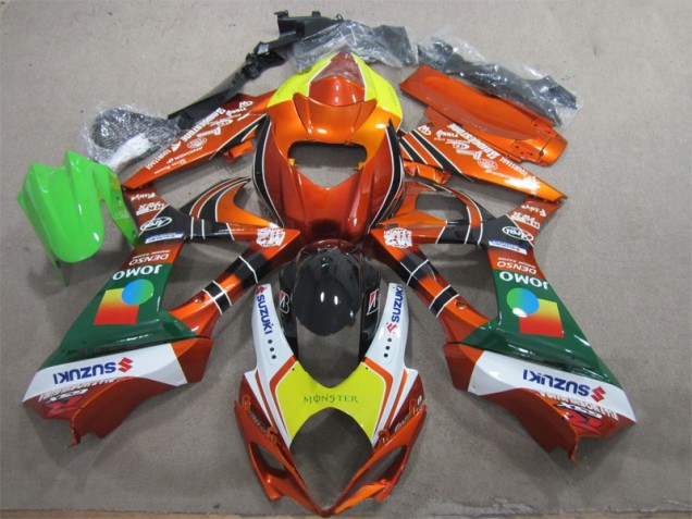 OrangeGelbes Monster Suzuki GSXR 1000 K7 07-08 Motorrad Verkleidungen OrangeGelbes Monster Suzuki GSXR 1000 K7 07-08 Motorrad Verkleidungen