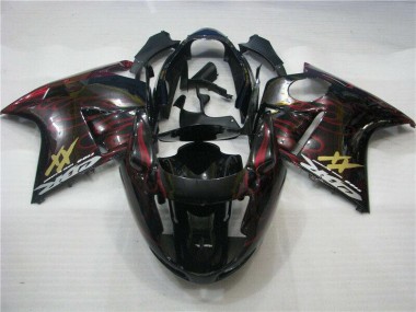 Rot Flamme Honda CBR 1100 XX 96-07 Motorrad Verkleidungen