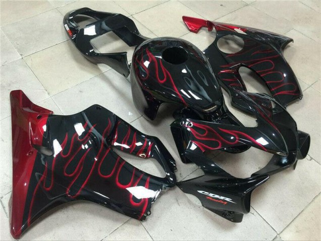 Rot Flamme Honda CBR 600 F4i 01-03 Motorrad Verkleidungen