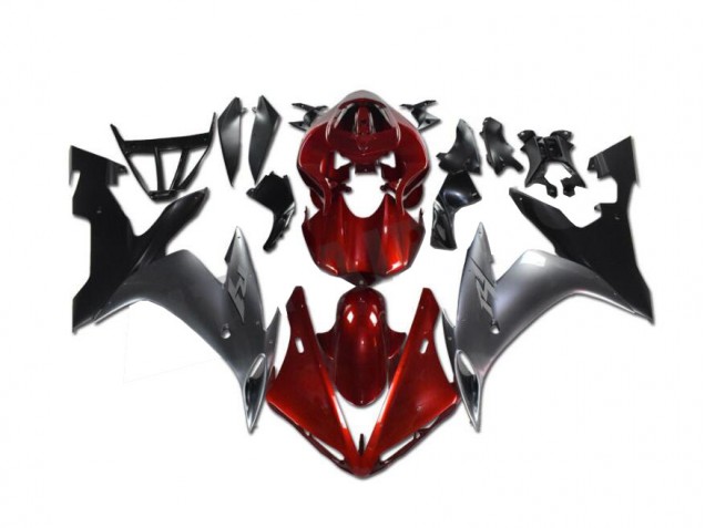Rot Grau Schwarz Yamaha R1 02-03 Motorrad Verkleidungen Rot Grau Schwarz Yamaha R1 02-03 Motorrad Verkleidungen
