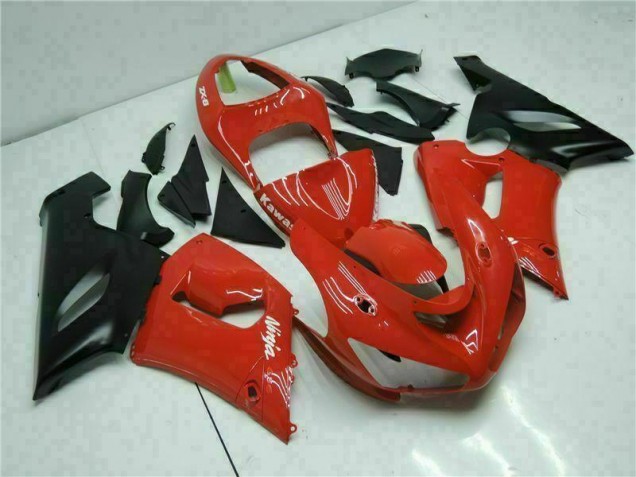 Rot Kawasaki ZX6R 05-06 Motorrad Verkleidung