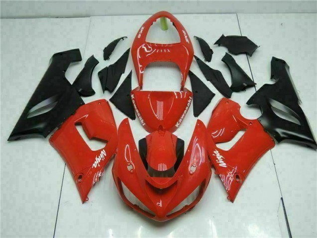 Rot Kawasaki ZX6R 05-06 Motorrad Verkleidung
