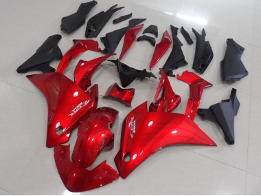 Rot Matt Schwarz Honda CBR 250 RR 11-13 Motorrad Verkleidungen