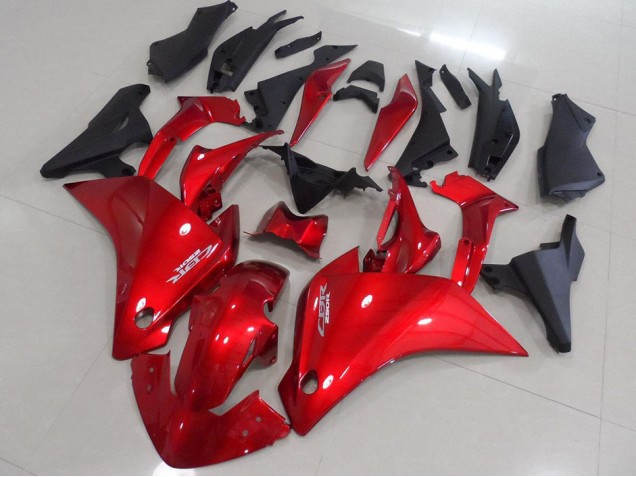 Rot Matt Schwarz Honda CBR 250 RR 11-13 Motorrad Verkleidungen Rot Matt Schwarz Honda CBR 250 RR 11-13 Motorrad Verkleidungen