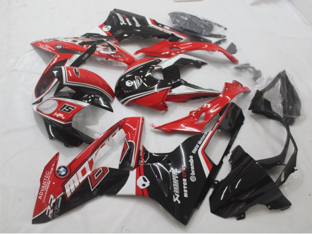 Rot Schwarz BMW S1000RR 15-18 Motorrad Verkleidungen Rot Schwarz BMW S1000RR 15-18 Motorrad Verkleidungen