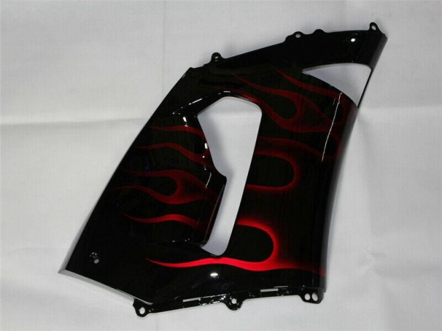 Rot Schwarz Kawasaki ZX6R 05-06 Motorrad Verkleidungen Rot Schwarz Kawasaki ZX6R 05-06 Motorrad Verkleidungen