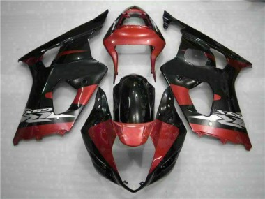 Rot Schwarz Suzuki GSXR 1000 K3 03-04 Motorrad Verkleidungen