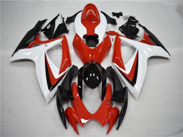 Rot Schwarz Suzuki GSXR 600 / 750 K6 06-07 Motorrad Verkleidungen Rot Schwarz Suzuki GSXR 600 / 750 K6 06-07 Motorrad Verkleidungen