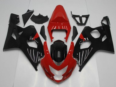Rot Schwarz Suzuki GSXR 750 K4 04-05 Motorrad Verkleidung