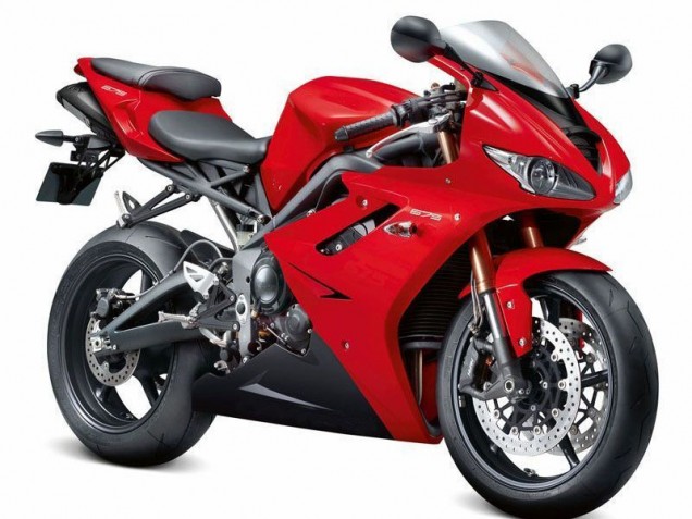 Rot Schwarz Triumph Daytona 675 Triple 09-12 Motorrad Verkleidungen