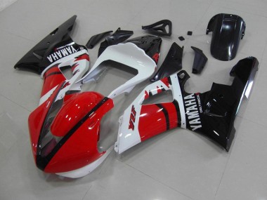 Rot Schwarz Weiß Renn Version Yamaha R1 00-01 Motorrad Verkleidungen