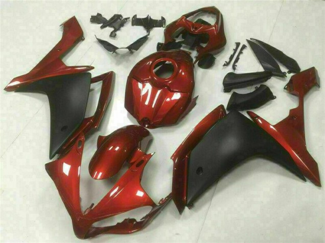 Rot Schwarz Yamaha R1 07-08 Motorrad Verkleidungen
