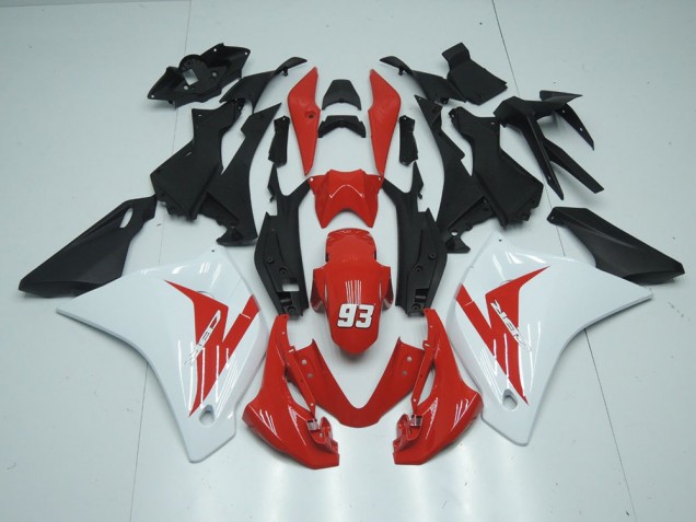 Rot Weiß 93 Honda CBR 125 R 11-13 Motorrad Verkleidungen Rot Weiß 93 Honda CBR 125 R 11-13 Motorrad Verkleidungen