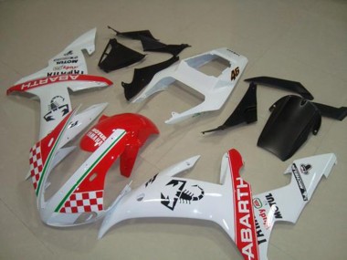Rot Weiß Flag Yamaha R1 02-03 Motorrad Verkleidungen