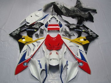 Rot Weiß Gelb BMW S1000RR 09-14 Motorrad Verkleidungen