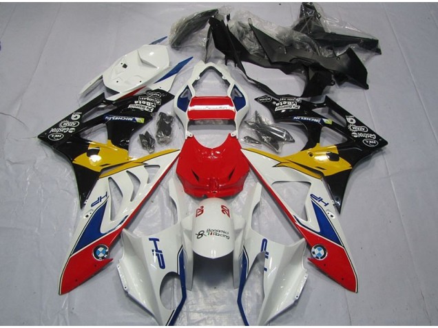 Rot Weiß Gelb BMW S1000RR 09-14 Motorrad Verkleidungen Rot Weiß Gelb BMW S1000RR 09-14 Motorrad Verkleidungen