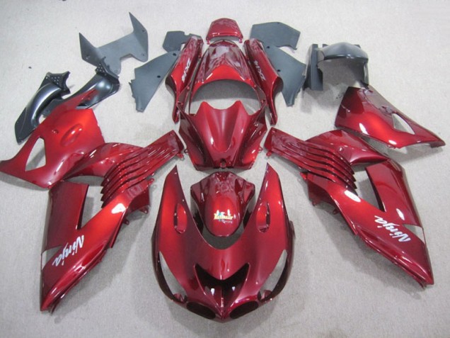 Rot Weiß Ninja Aufkleber Kawasaki ZX14R ZZR 1400 06-11 Motorrad Verkleidungen