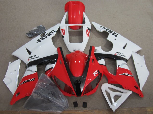 Rot Weiß Schwarz Aufkleber Yamaha R1 98-99 Motorrad Verkleidungen Rot Weiß Schwarz Aufkleber Yamaha R1 98-99 Motorrad Verkleidungen