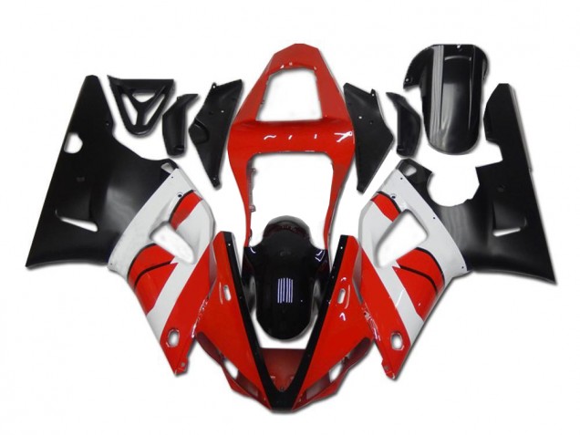 Rot Weiß Schwarz Yamaha R1 00-01 Motorrad Verkleidungen Rot Weiß Schwarz Yamaha R1 00-01 Motorrad Verkleidungen