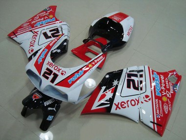 Rot Weiß Xerox 21 Ducati 748 916 996 996S 93-05 Motorrad Vollverkleidung