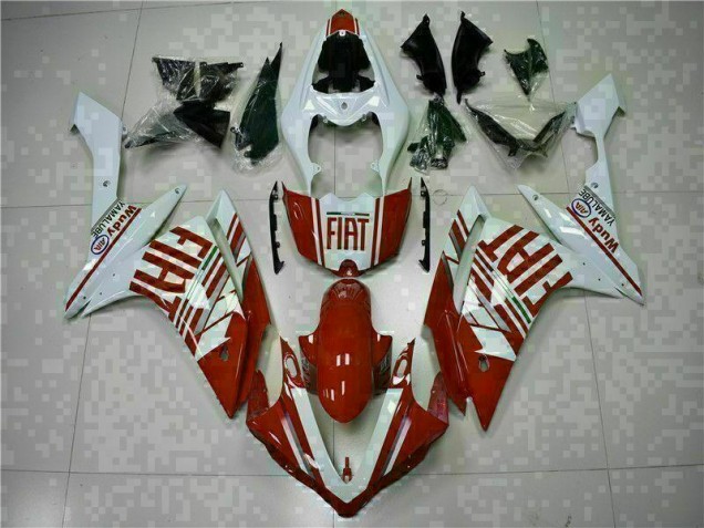 Rot Weiß Yamaha R1 07-08 Motorrad Verkleidung
