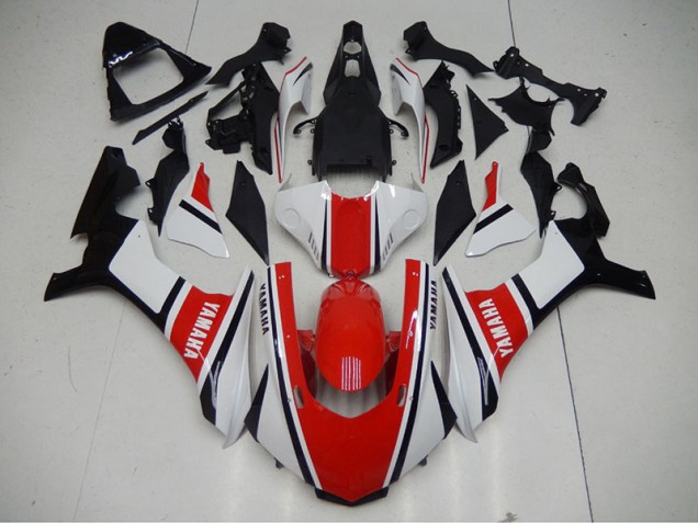 Rot Weiß Yamaha R1 15-19 Motorrad Verkleidung
