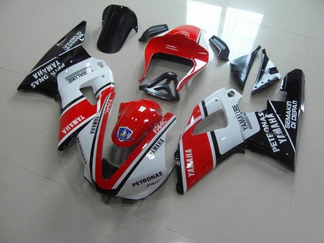 Rot Weiß Yamalube Rennen Yamaha R1 00-01 Motorrad Verkleidungen