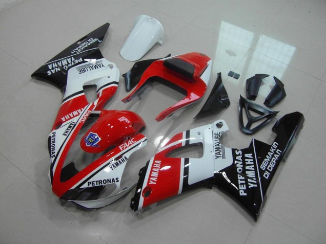 Rot Weiß Yamalube Yamaha R1 00-01 Motorrad Verkleidungen